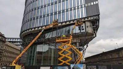 Ocelová konstrukce zastřešení, Masaryk centrum Praha