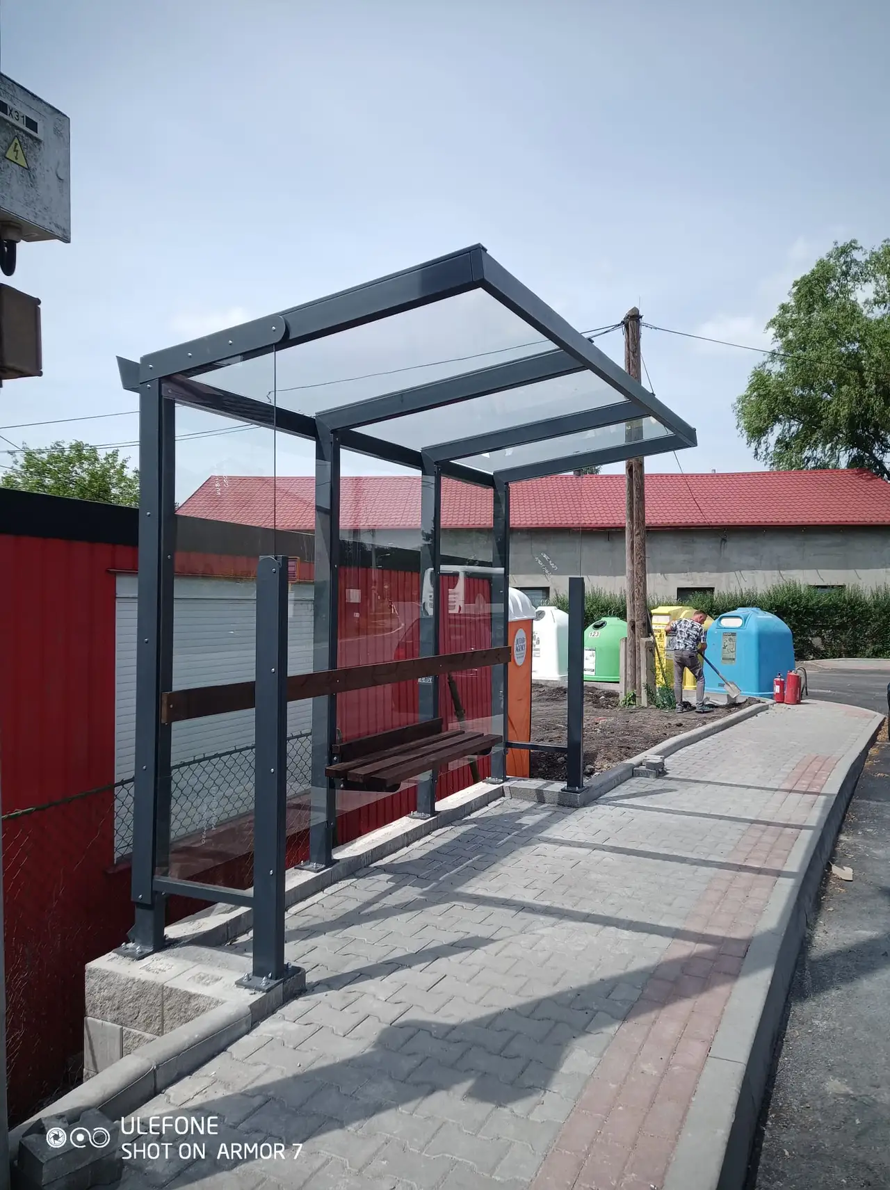 Zastávkový přístřešek u komunikace, Skřečoň